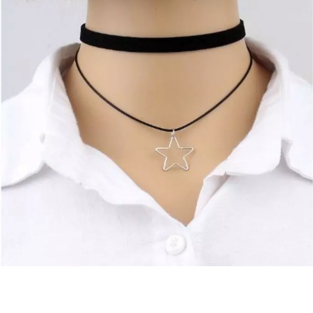 Choker Necklace Black Velvet